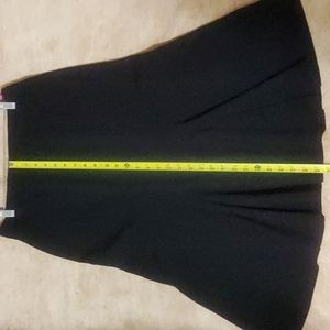 Black flared skirt